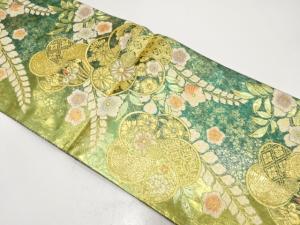 未使用品　辻ヶ花模様織り出し　振袖用袋帯